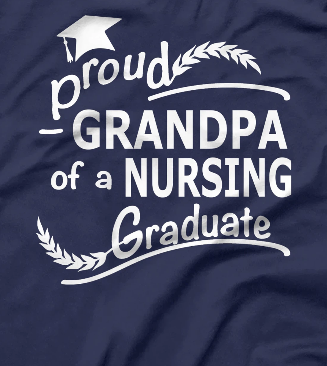 Mens Proud Grandpa Of Nursing Graduate Nursing School Graduation Premium T-Shirt