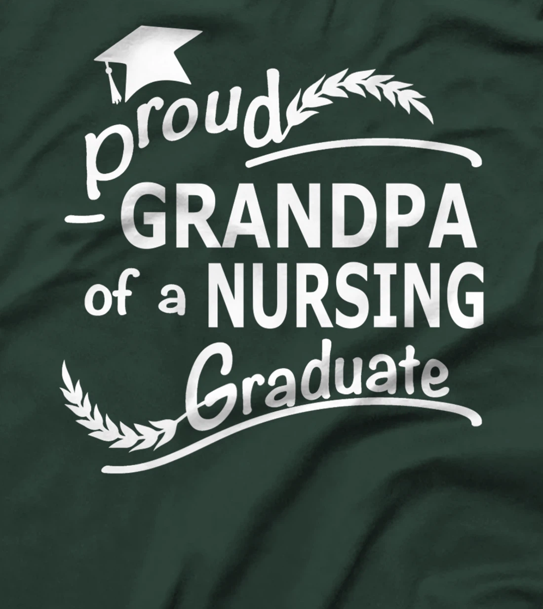 Mens Proud Grandpa Of Nursing Graduate Nursing School Graduation Premium T-Shirt