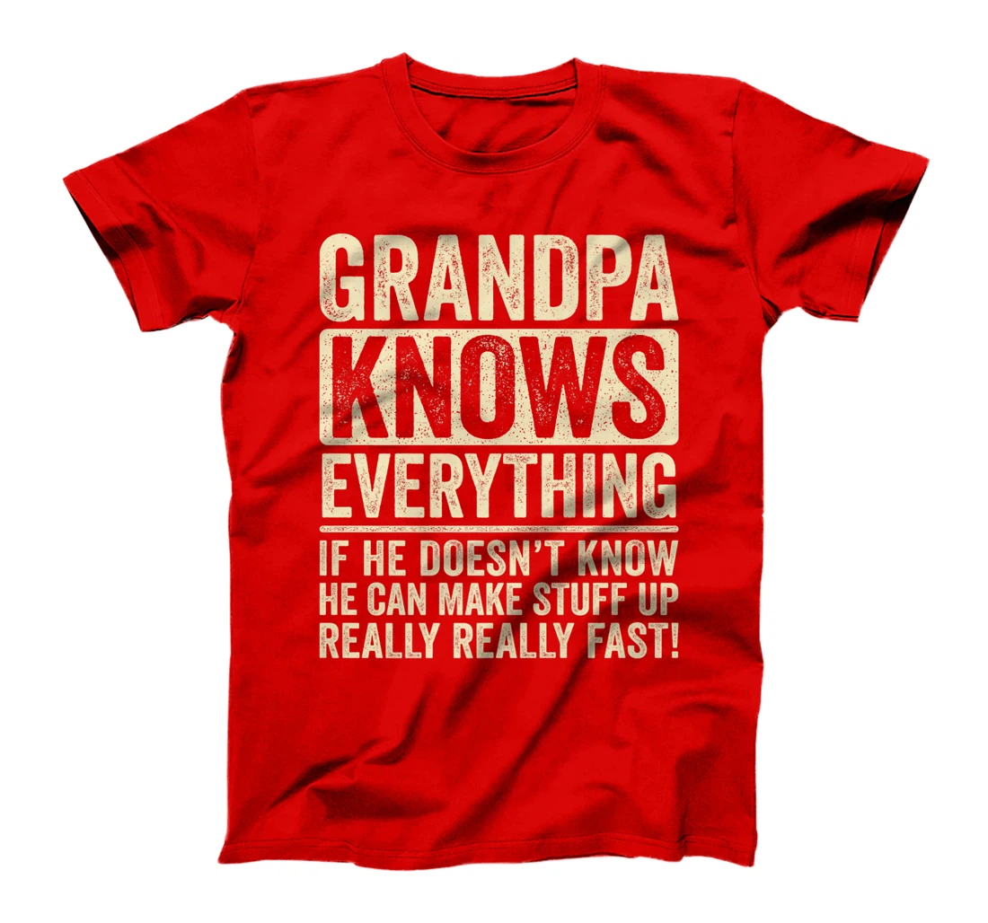 Grandpa Knows Everything Premium T-Shirt