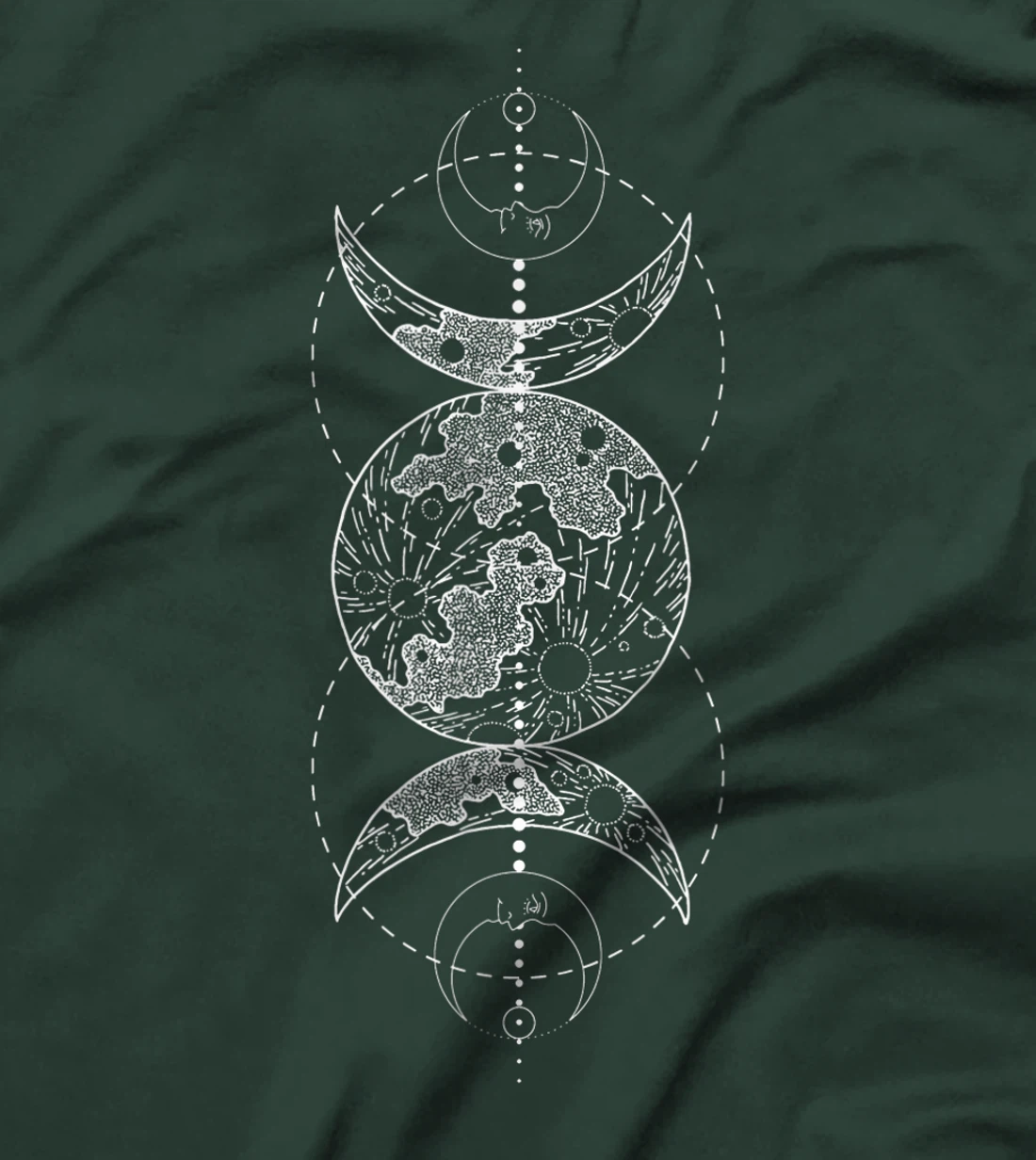 Triple Moon Wiccan - Pagan Goddess Witch Wicca Witchcraft T-Shirt
