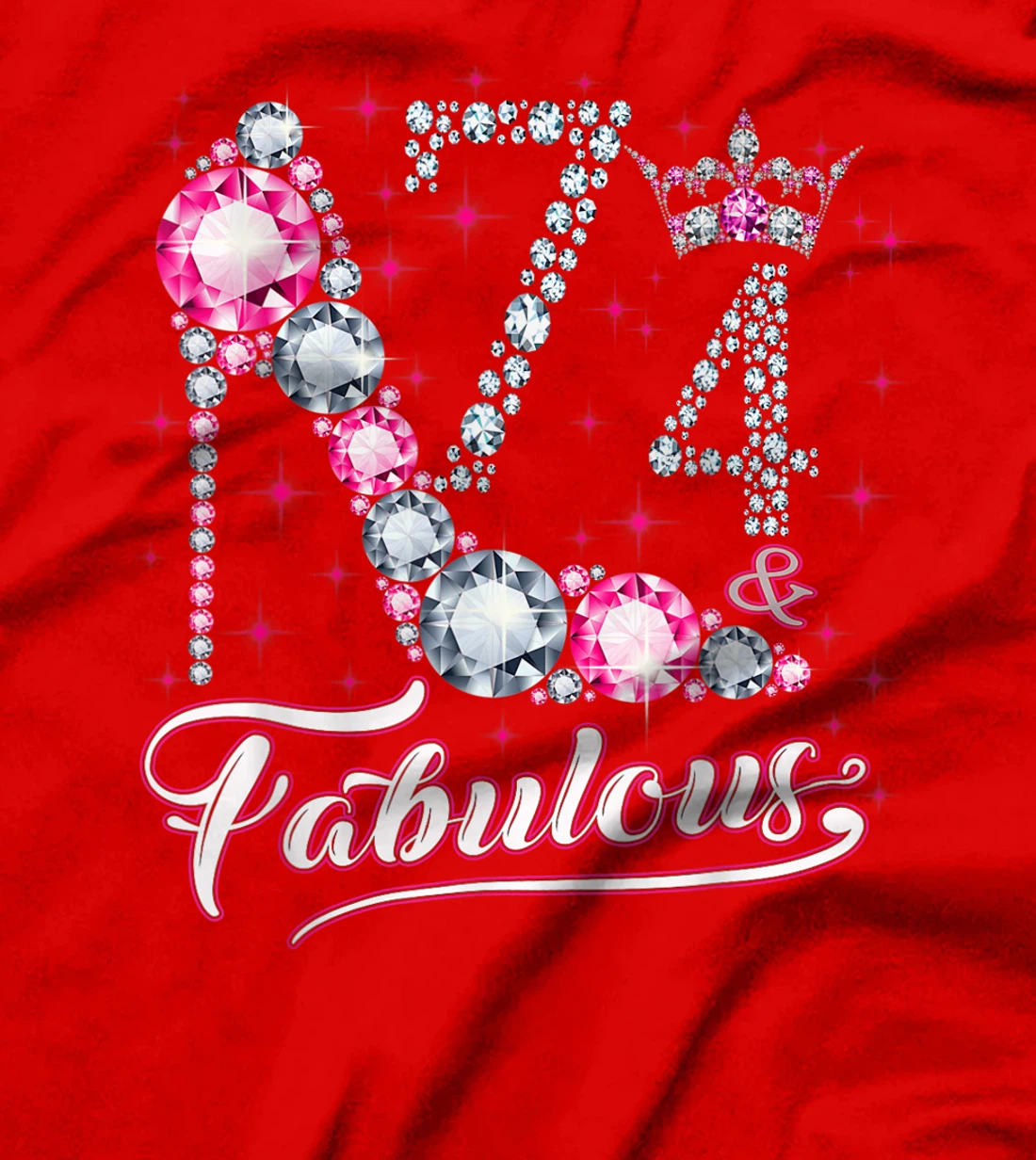 74 And & Fabulous 1947 74th Birthday Gift Tee For Womens T-Shirt