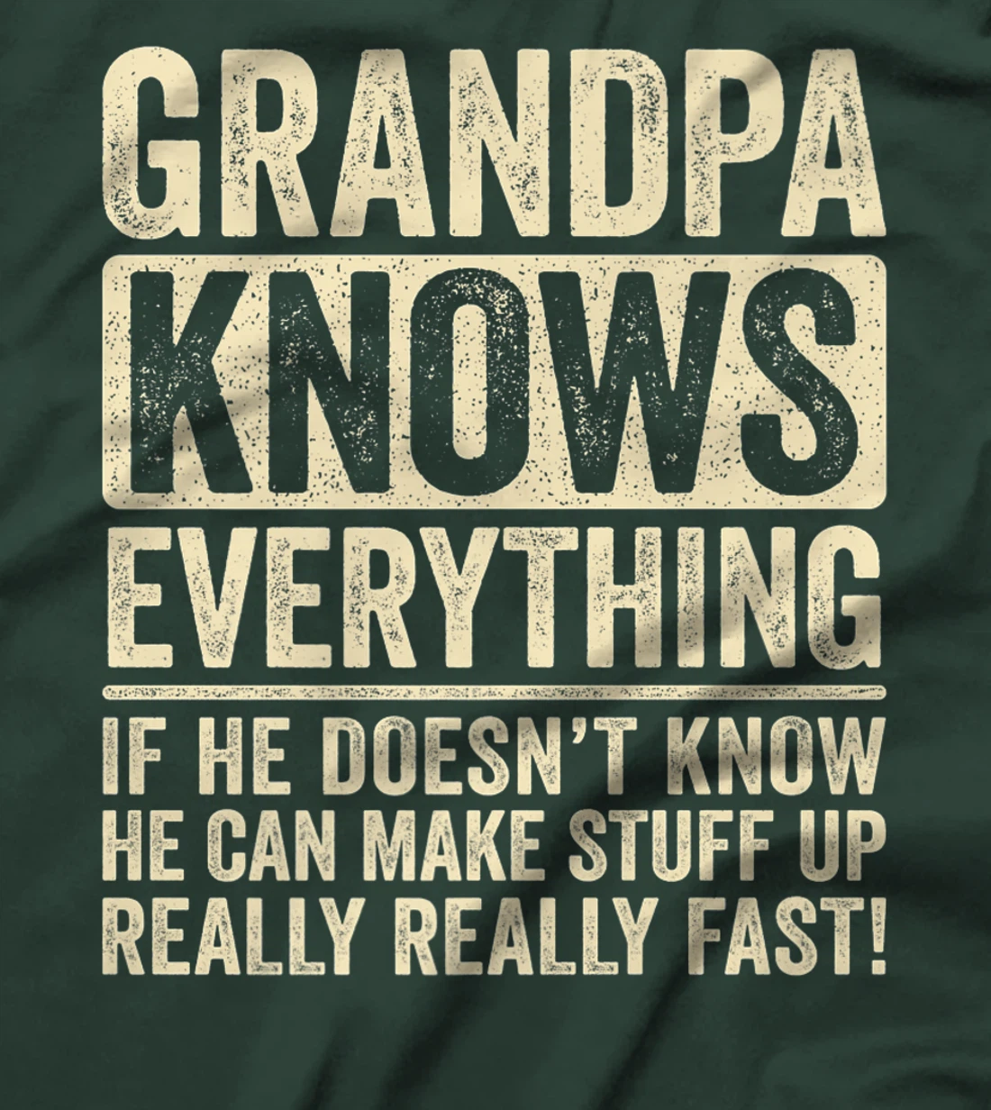 Grandpa Knows Everything Premium T-Shirt