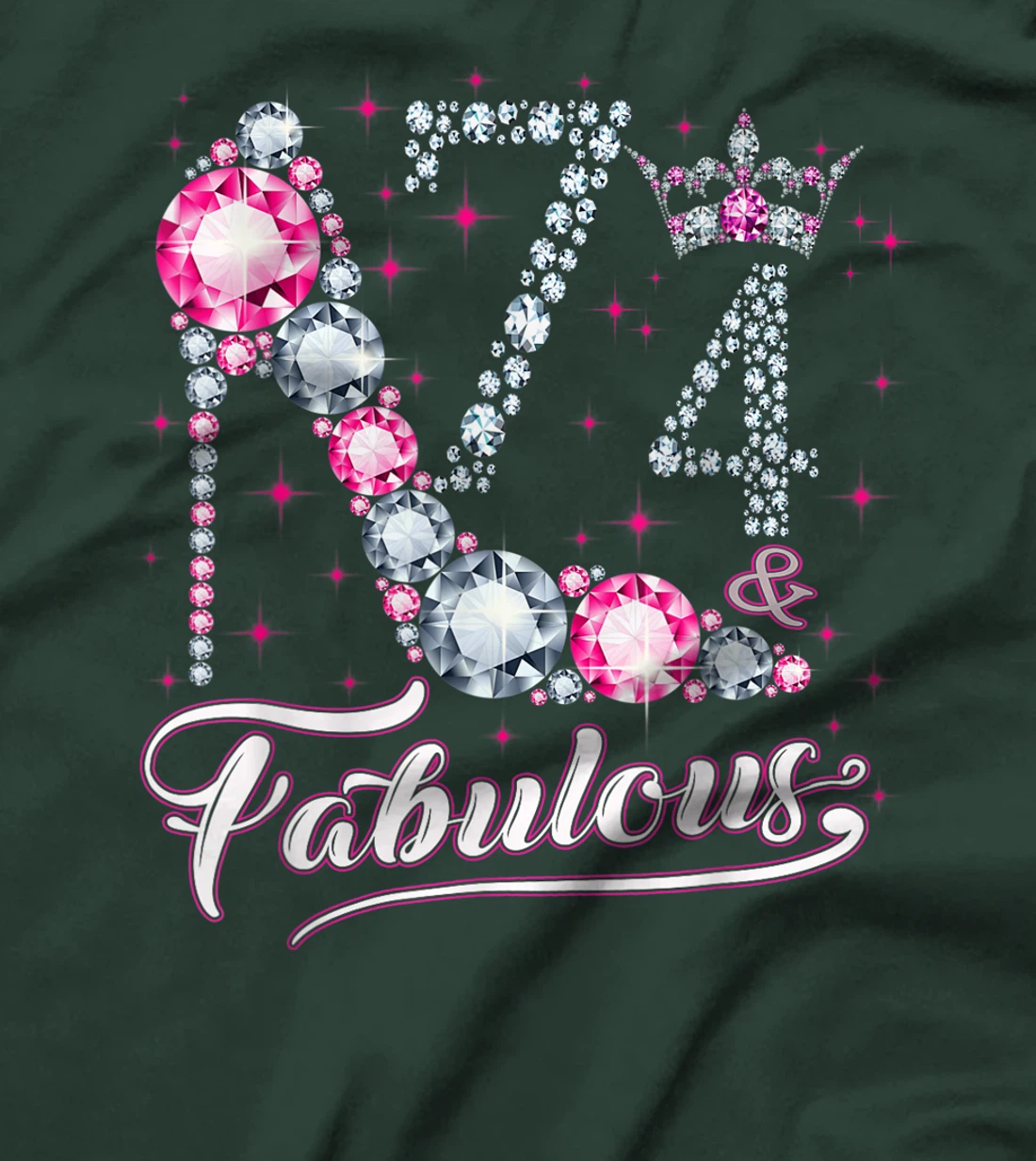 74 And & Fabulous 1947 74th Birthday Gift Tee For Womens T-Shirt