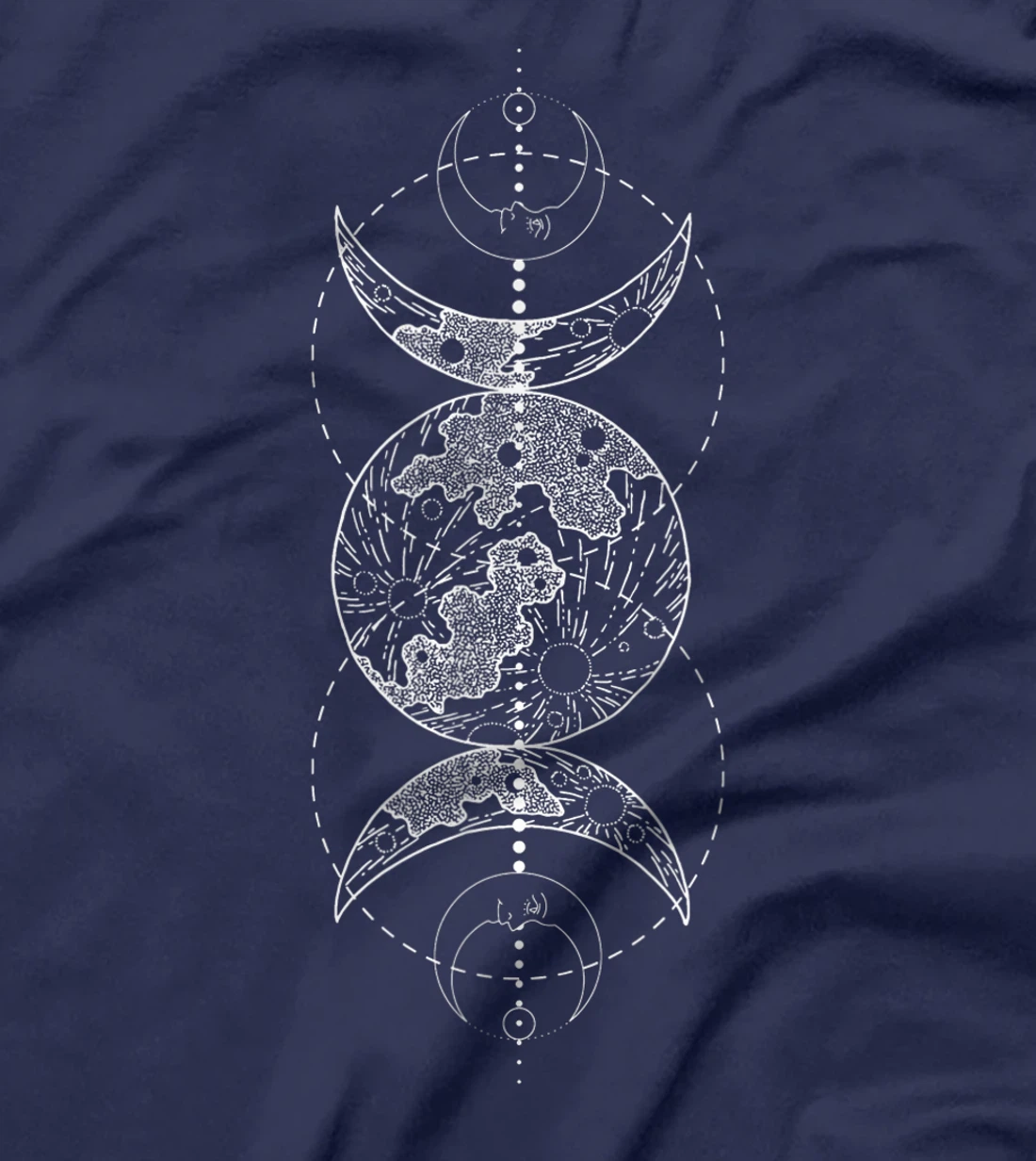 Triple Moon Wiccan - Pagan Goddess Witch Wicca Witchcraft T-Shirt