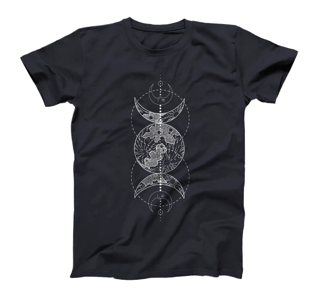 Triple Moon Wiccan - Pagan Goddess Witch Wicca Witchcraft T-Shirt