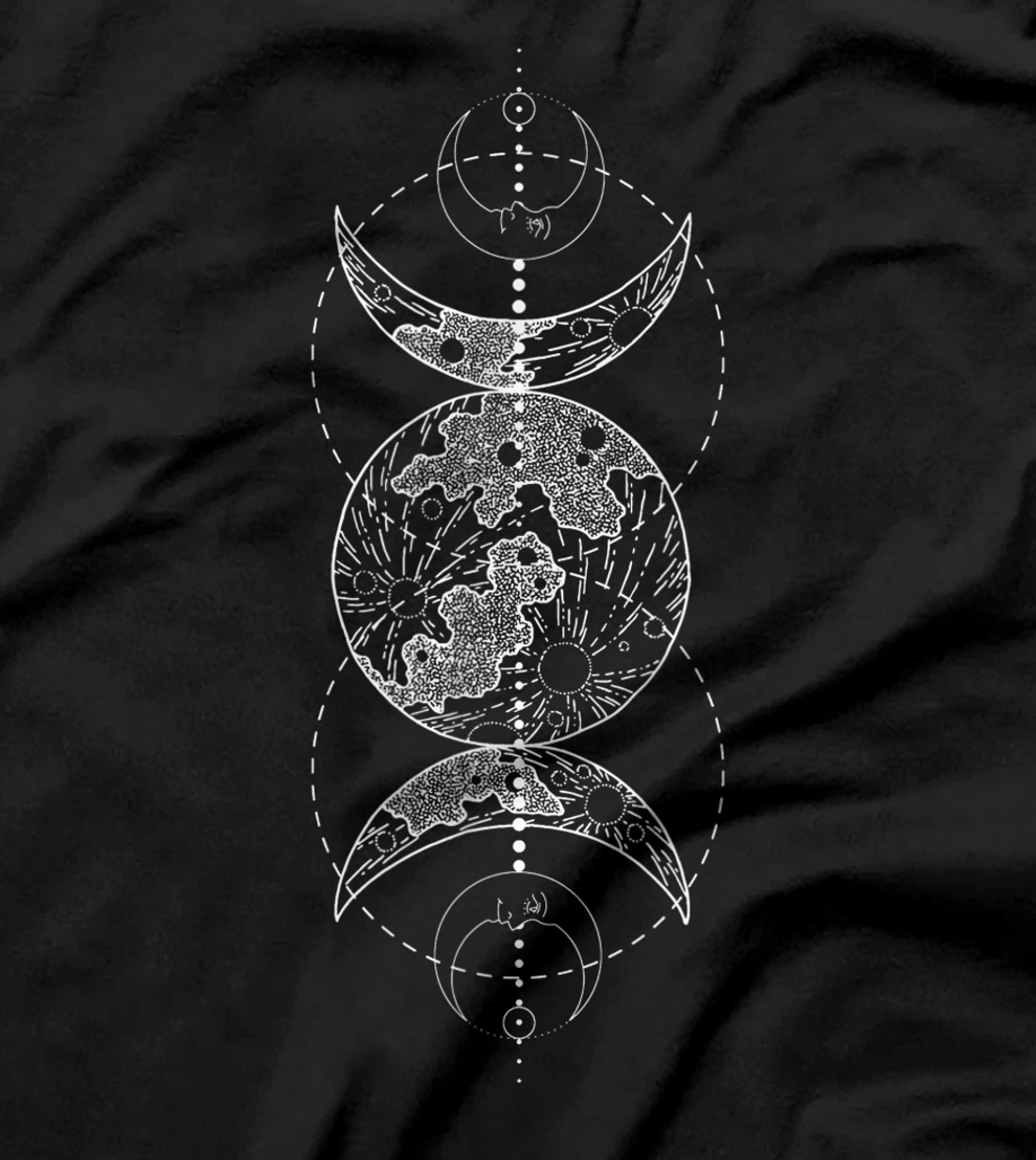 Triple Moon Wiccan - Pagan Goddess Witch Wicca Witchcraft T-Shirt
