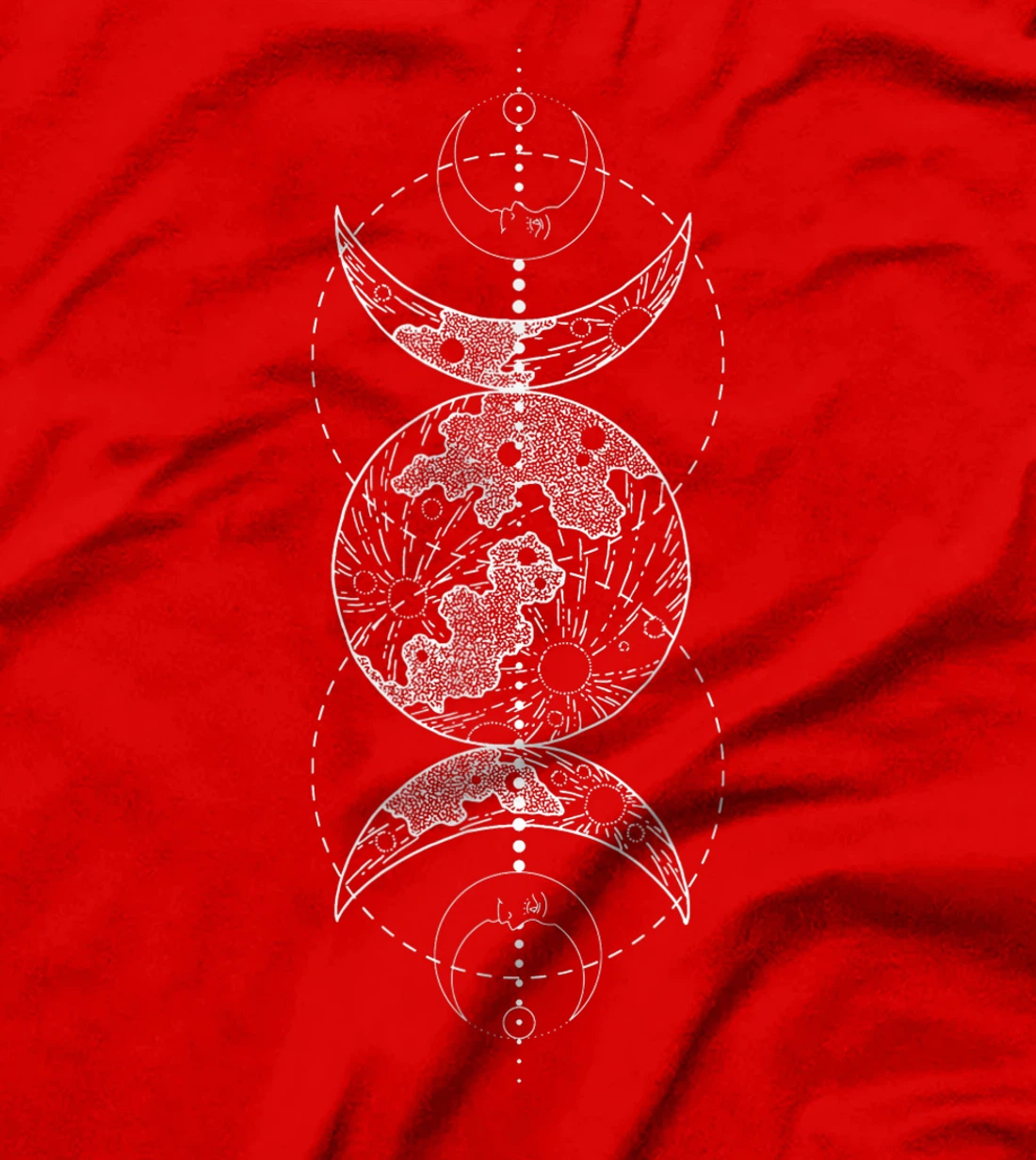 Triple Moon Wiccan - Pagan Goddess Witch Wicca Witchcraft T-Shirt