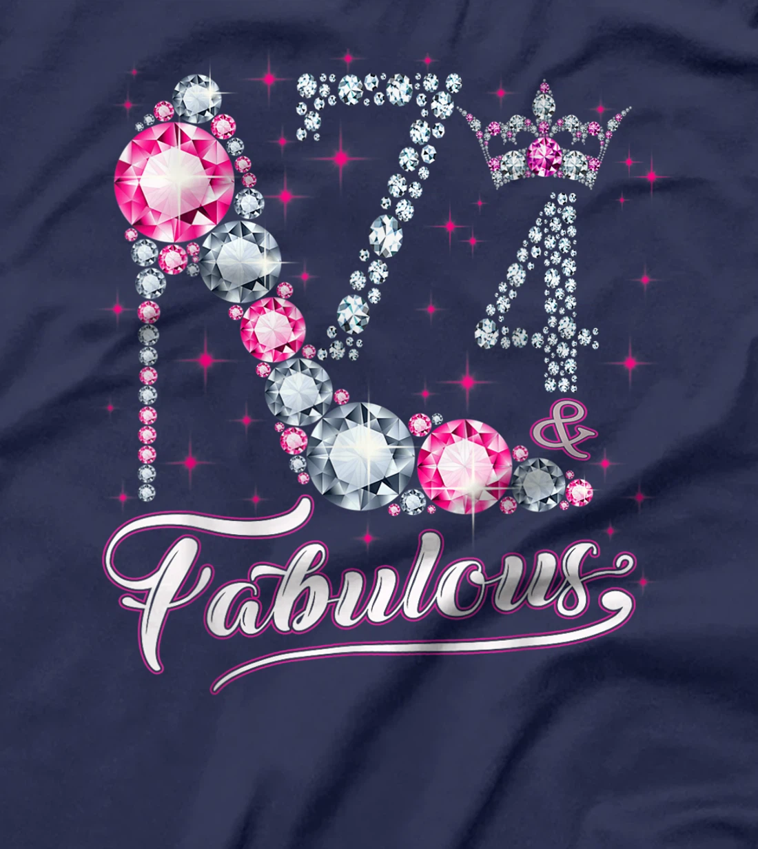 74 And & Fabulous 1947 74th Birthday Gift Tee For Womens T-Shirt
