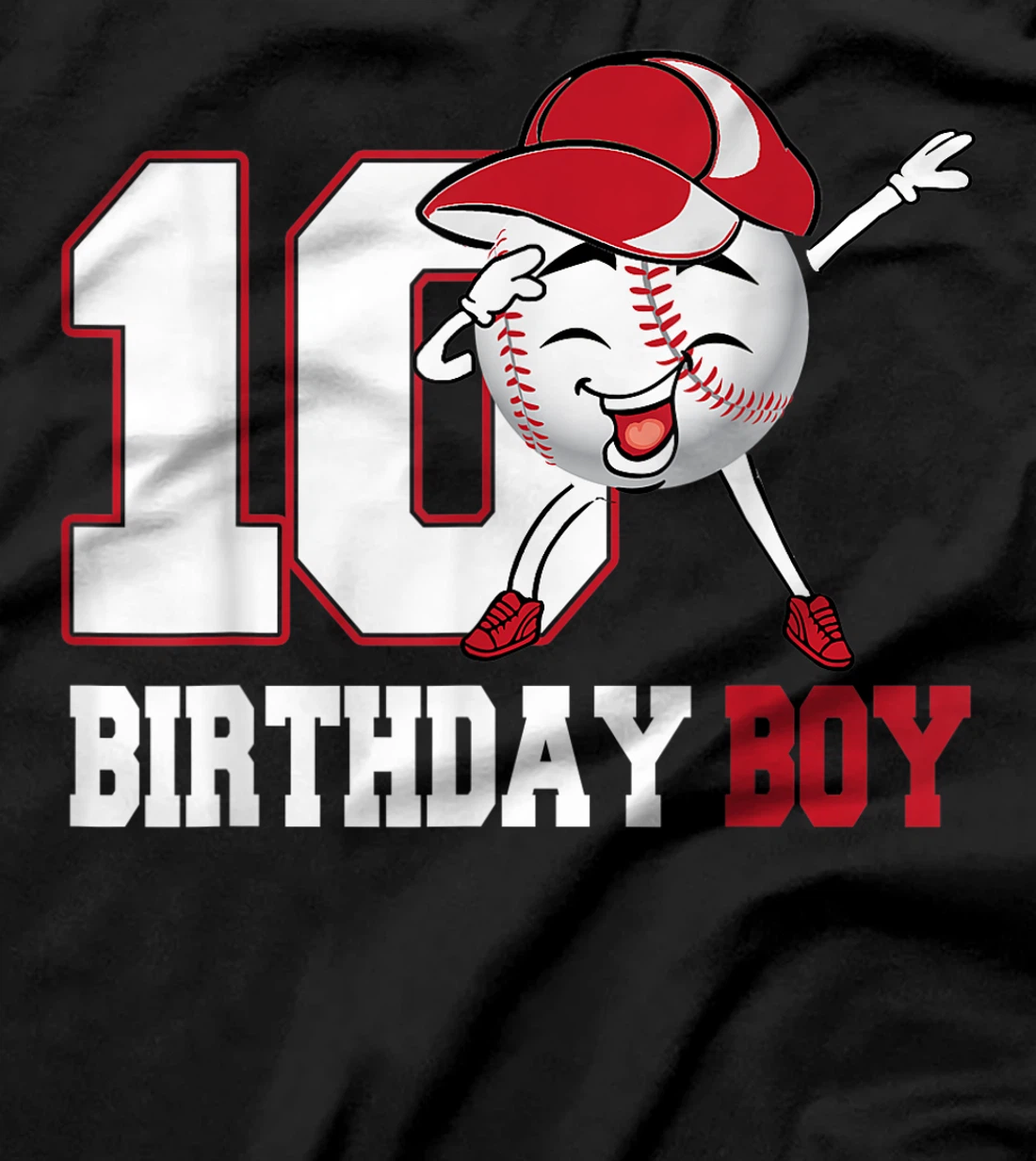 Birthday - Baseball 10 Years Birthday Boy T-Shirt