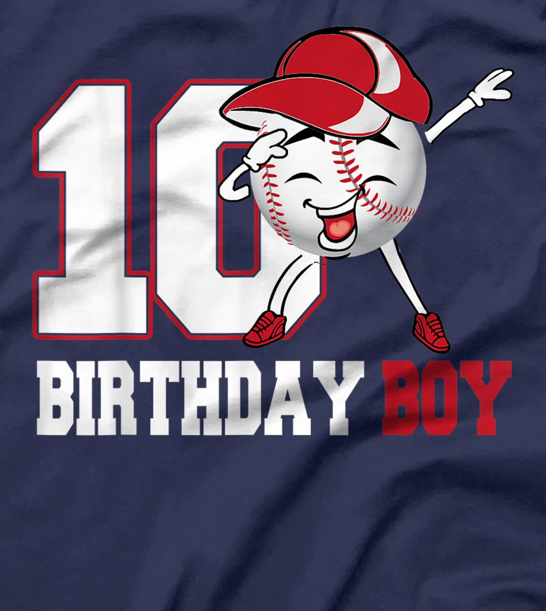 Birthday - Baseball 10 Years Birthday Boy T-Shirt