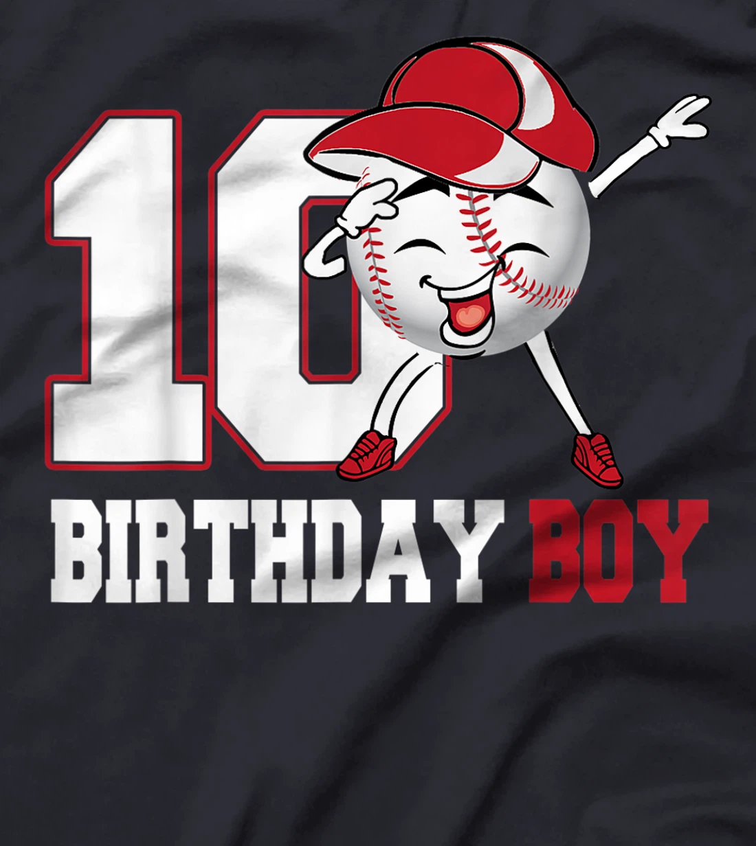 Birthday - Baseball 10 Years Birthday Boy T-Shirt
