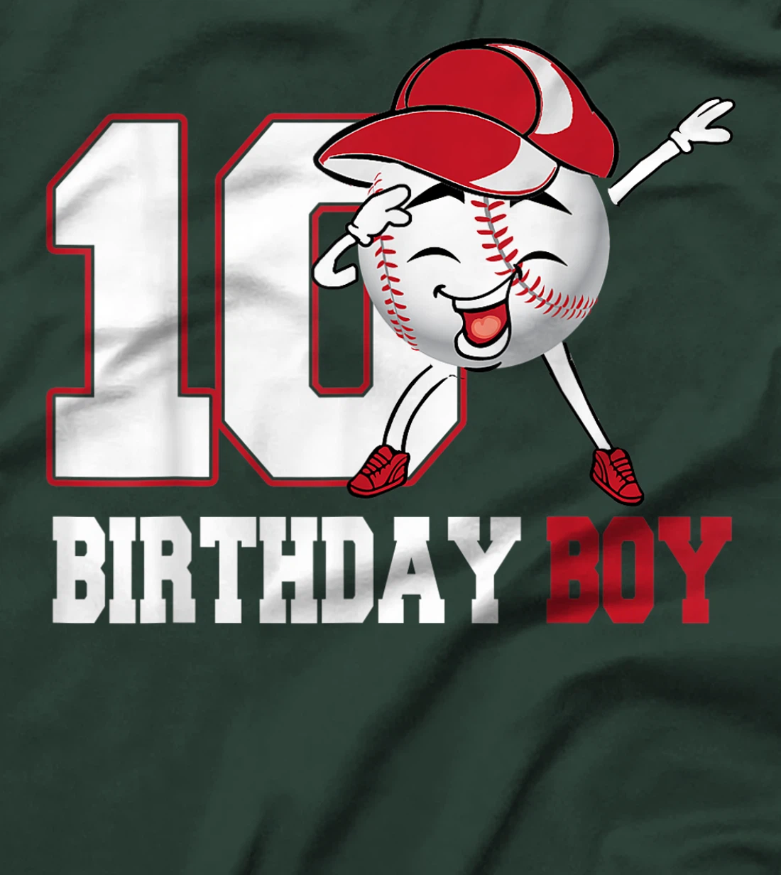 Birthday - Baseball 10 Years Birthday Boy T-Shirt