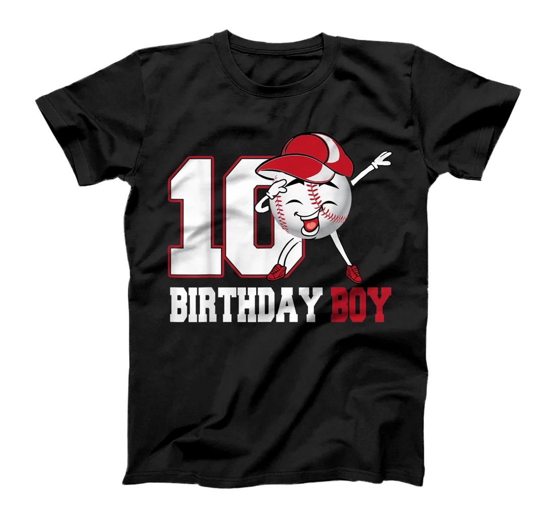 Birthday - Baseball 10 Years Birthday Boy T-Shirt