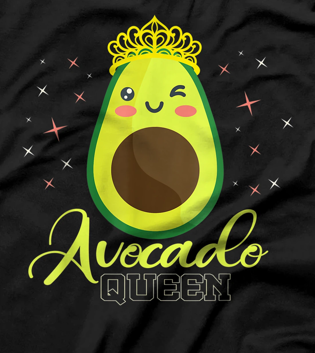 Avocado Queen Funny Sarcasm Vegan Vegetarian Lover Gift T-Shirt