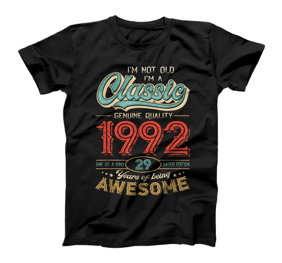 I'm Vintage Made in 1992 29th Bithday GIft 29 Years Old T-Shirt