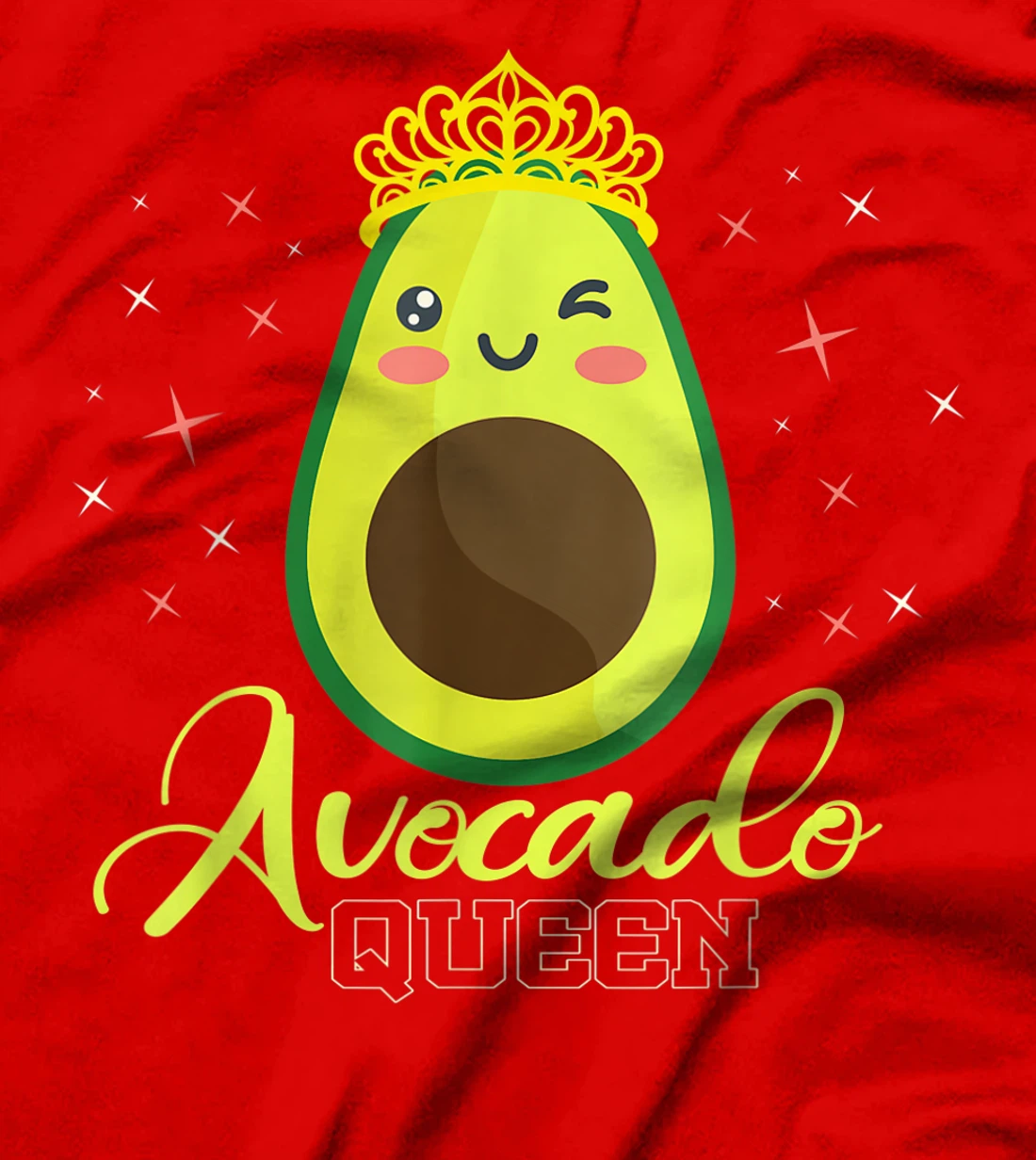 Avocado Queen Funny Sarcasm Vegan Vegetarian Lover Gift T-Shirt