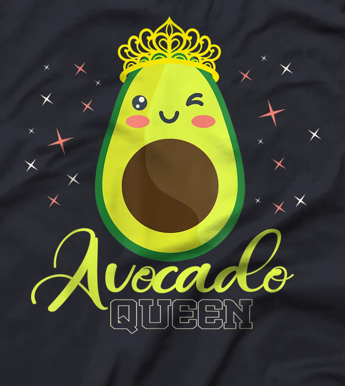 Avocado Queen Funny Sarcasm Vegan Vegetarian Lover Gift T-Shirt