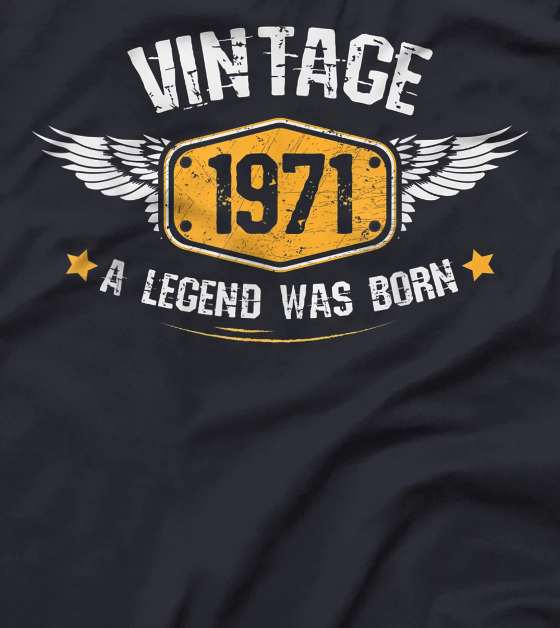 Vintage 1971,50th Birthday Gift Idea ,A Legend was born T-Shirt