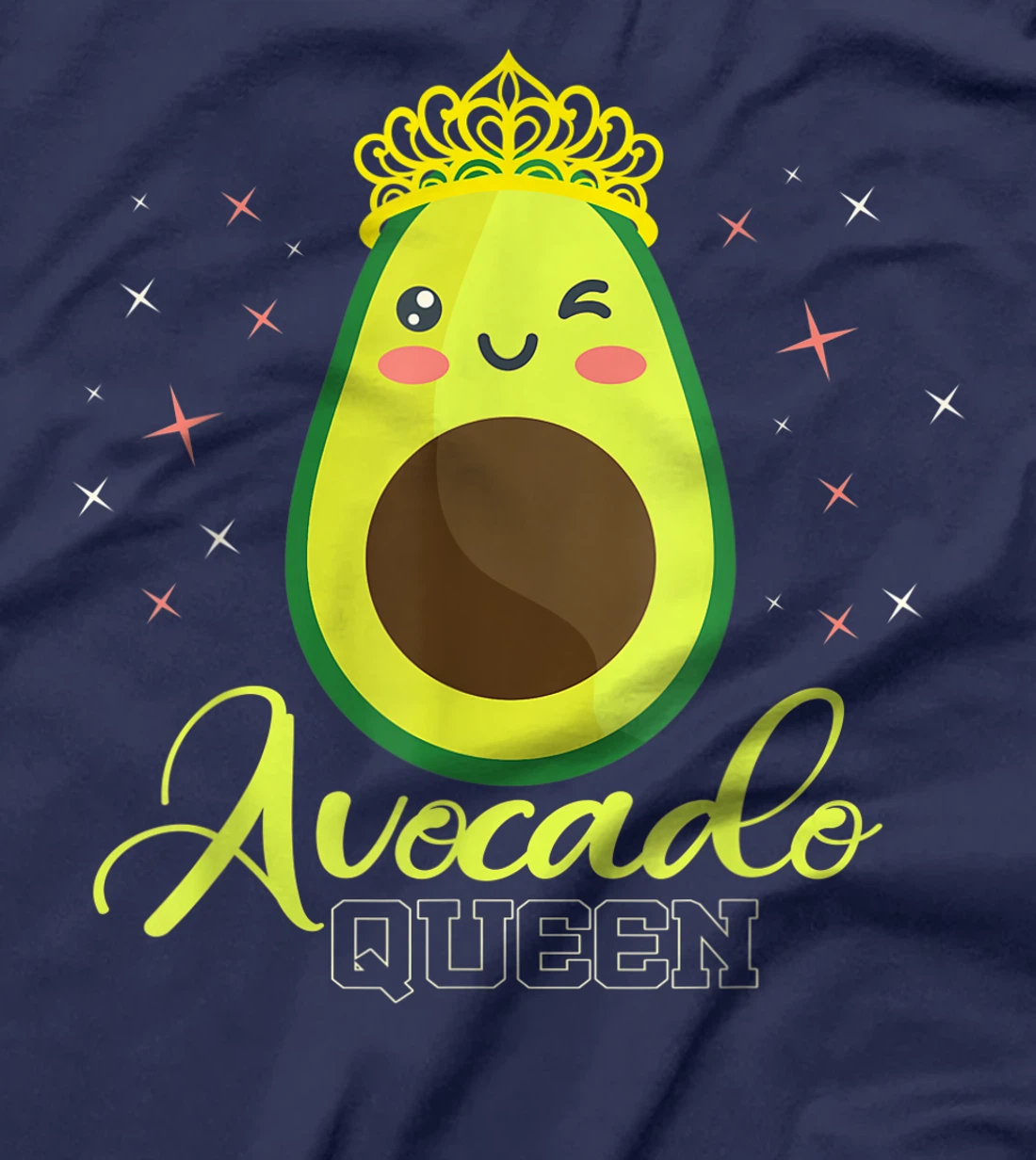 Avocado Queen Funny Sarcasm Vegan Vegetarian Lover Gift T-Shirt
