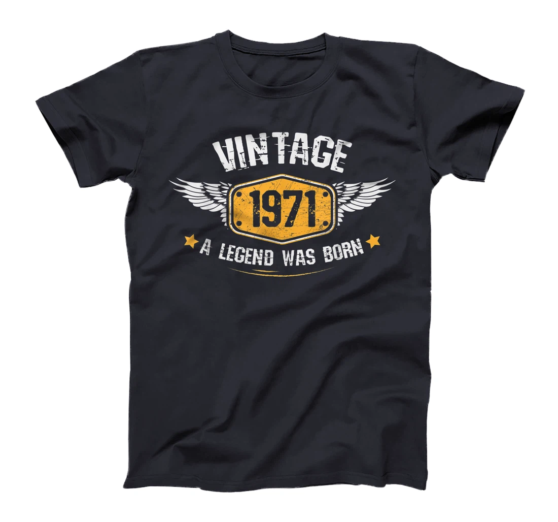 Vintage 1971,50th Birthday Gift Idea ,A Legend was born T-Shirt