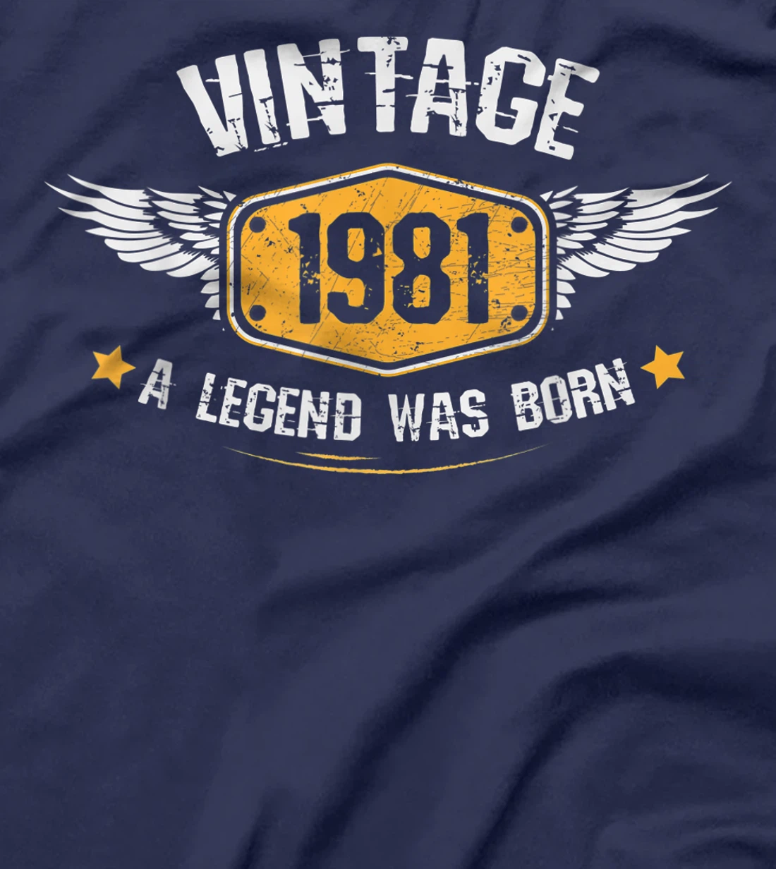Vintage 1981,40th Birthday Gift Idea ,A Legend was born T-Shirt