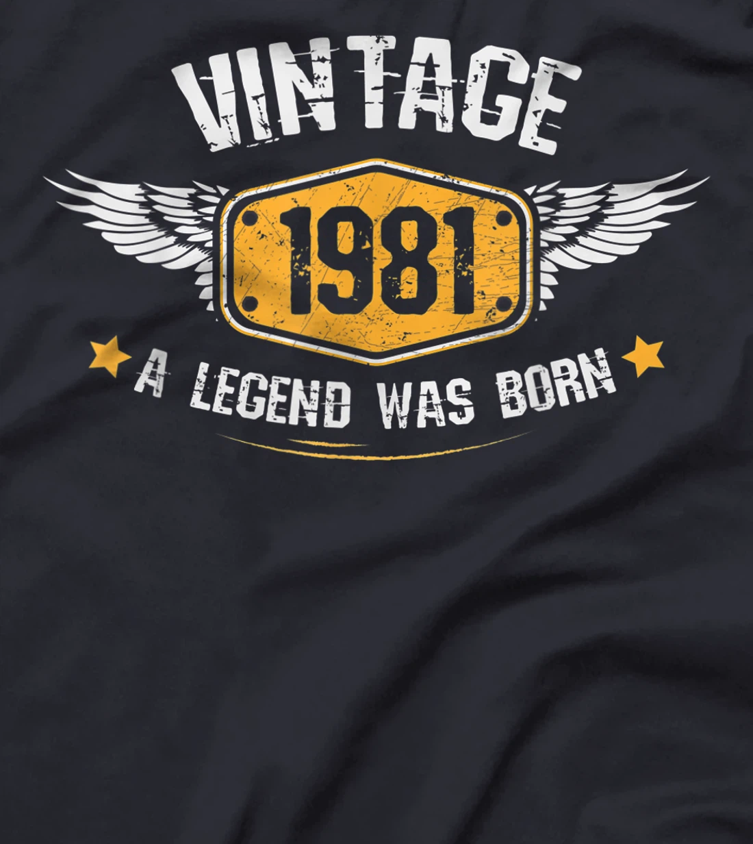 Vintage 1981,40th Birthday Gift Idea ,A Legend was born T-Shirt