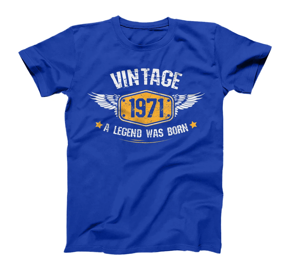 Vintage 1971,50th Birthday Gift Idea ,A Legend was born T-Shirt