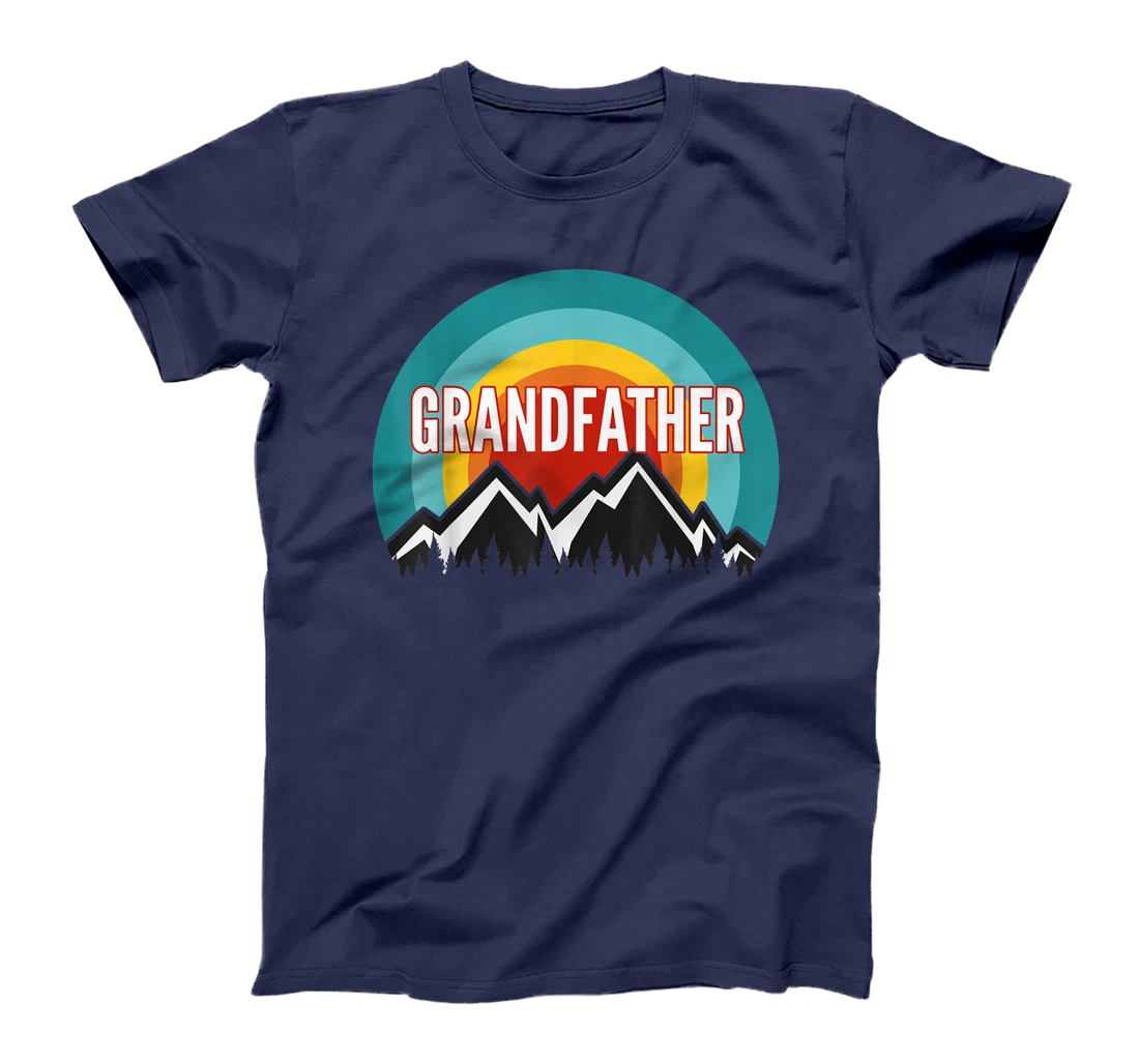 Grandfather, Vintage Retro Sunset Design T-Shirt