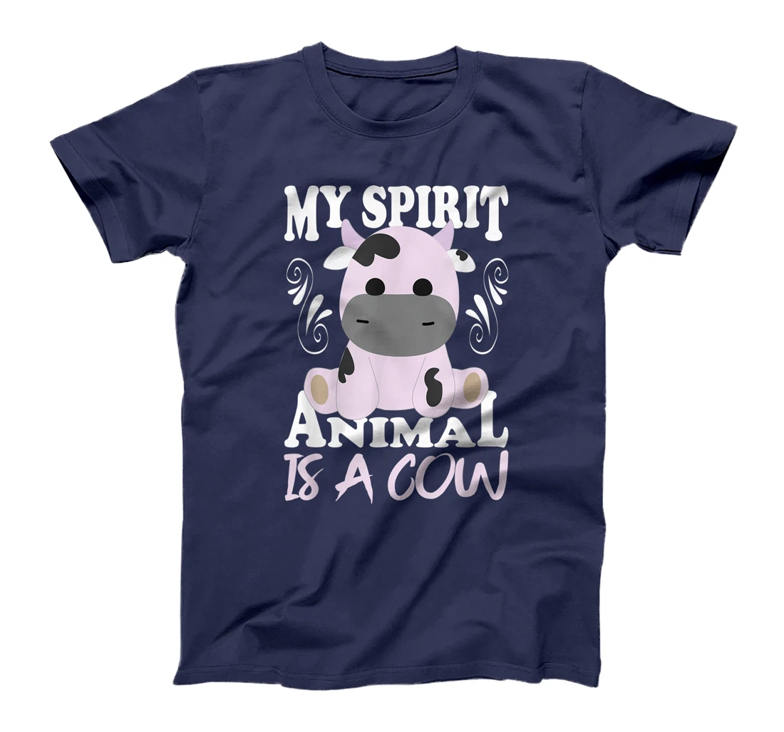 My Spirit Animal Is A Cow I Moo Cow I Cow Motif T-Shirt