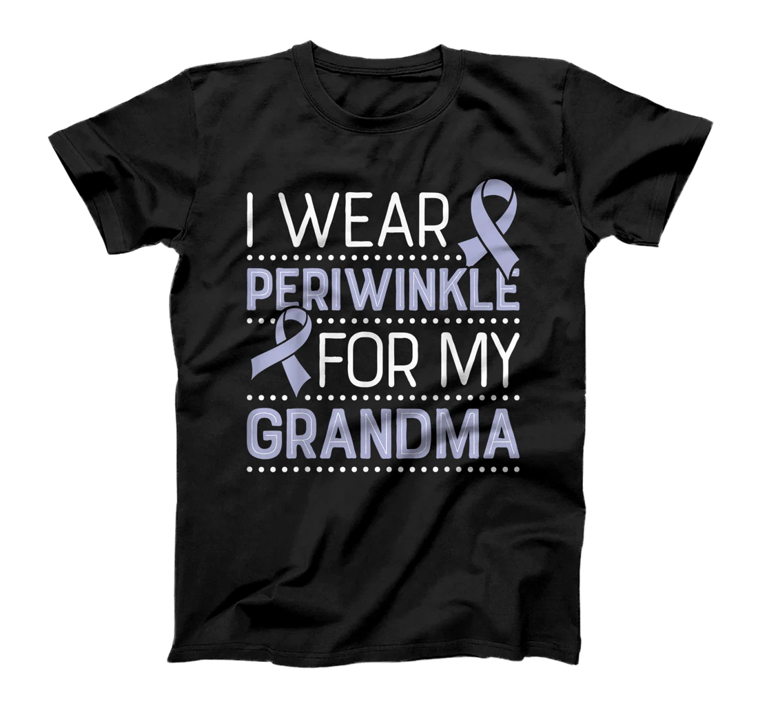 Periwinkle for My Grandma Stomach Cancer Awareness Ribbon T-Shirt