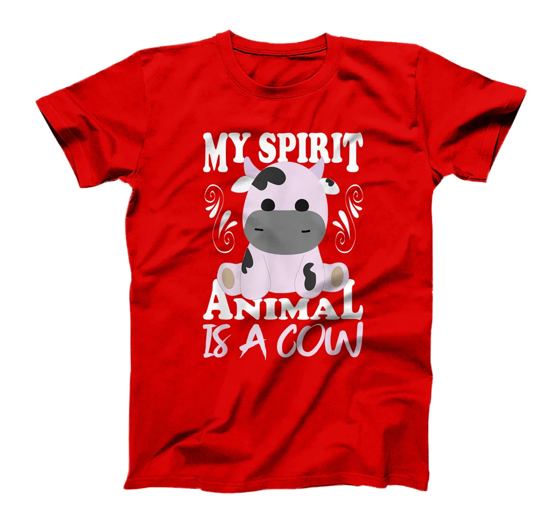 My Spirit Animal Is A Cow I Moo Cow I Cow Motif T-Shirt