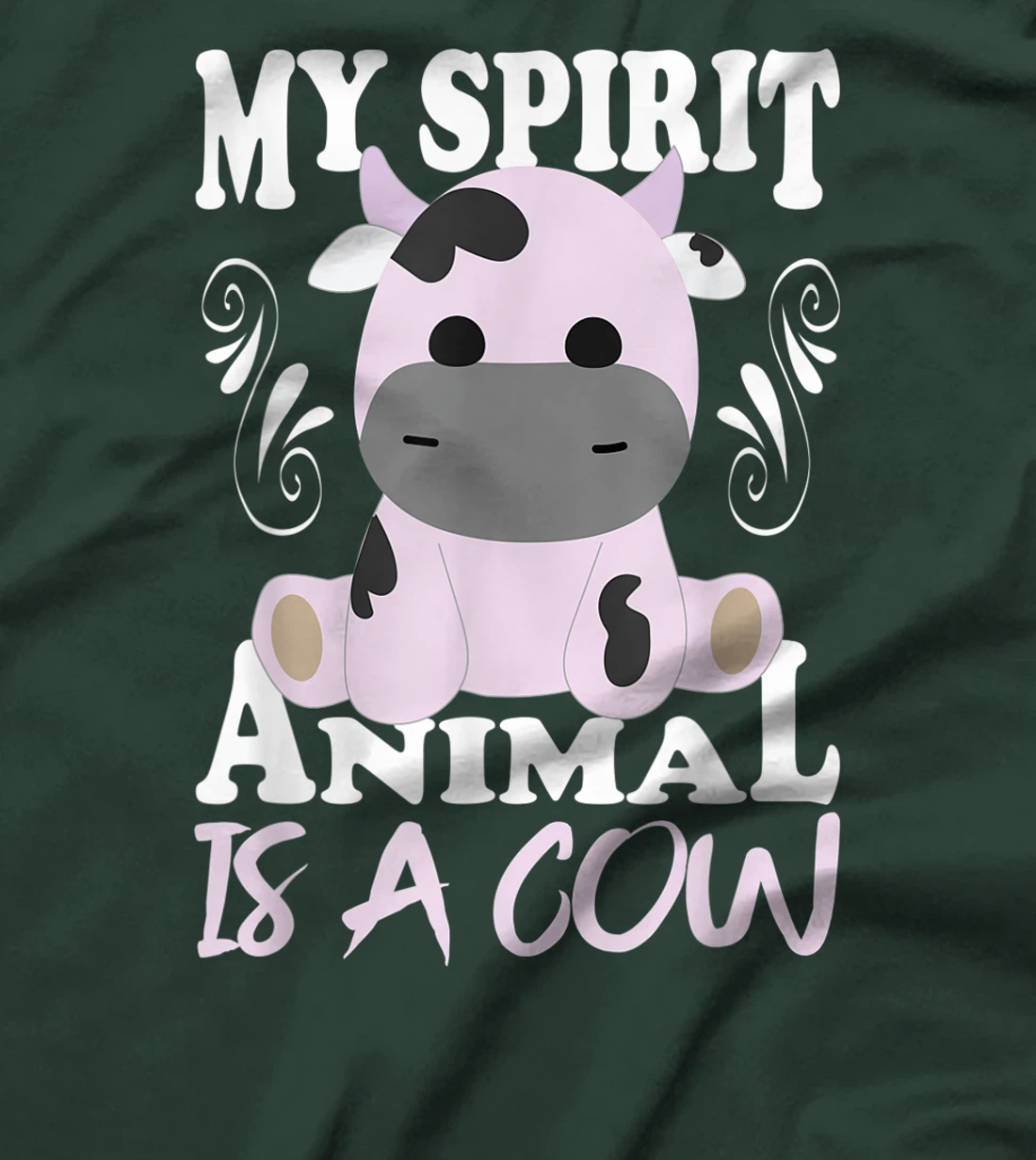 My Spirit Animal Is A Cow I Moo Cow I Cow Motif T-Shirt