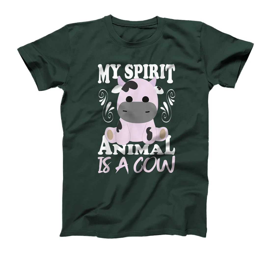 My Spirit Animal Is A Cow I Moo Cow I Cow Motif T-Shirt