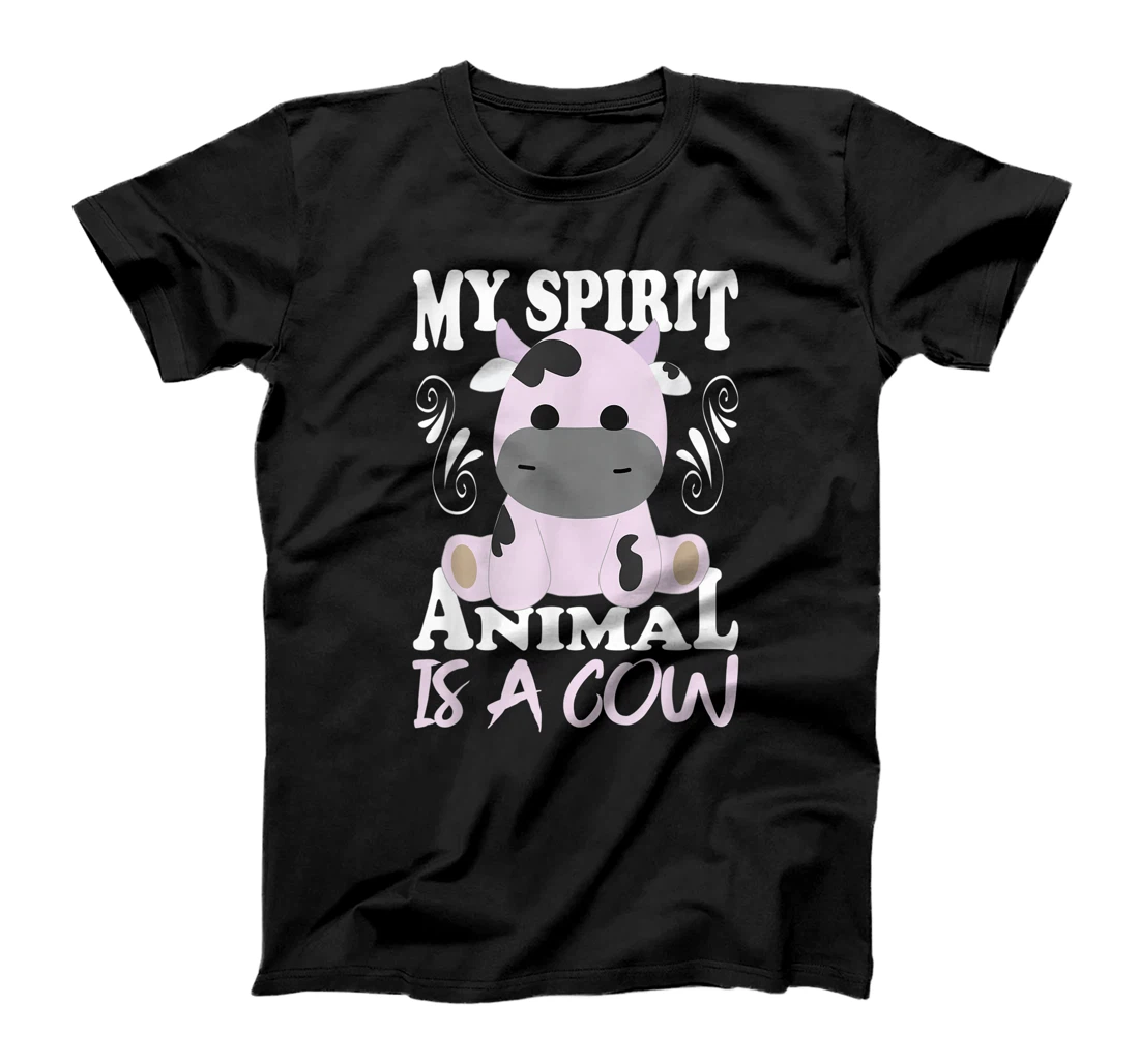 My Spirit Animal Is A Cow I Moo Cow I Cow Motif T-Shirt