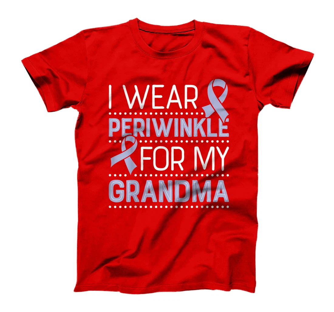 Periwinkle for My Grandma Stomach Cancer Awareness Ribbon T-Shirt