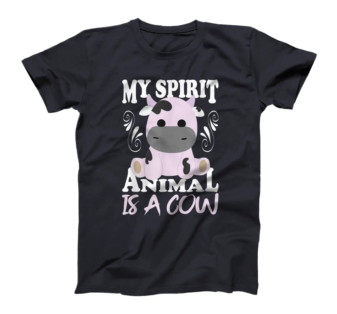 My Spirit Animal Is A Cow I Moo Cow I Cow Motif T-Shirt