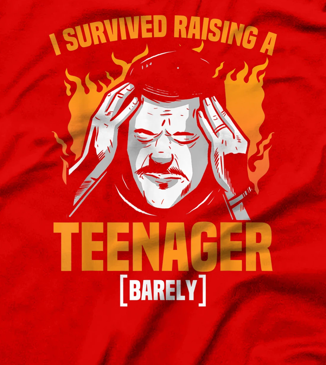Funny Daddy Survived Raising A Teenager Daddy Life T-Shirt