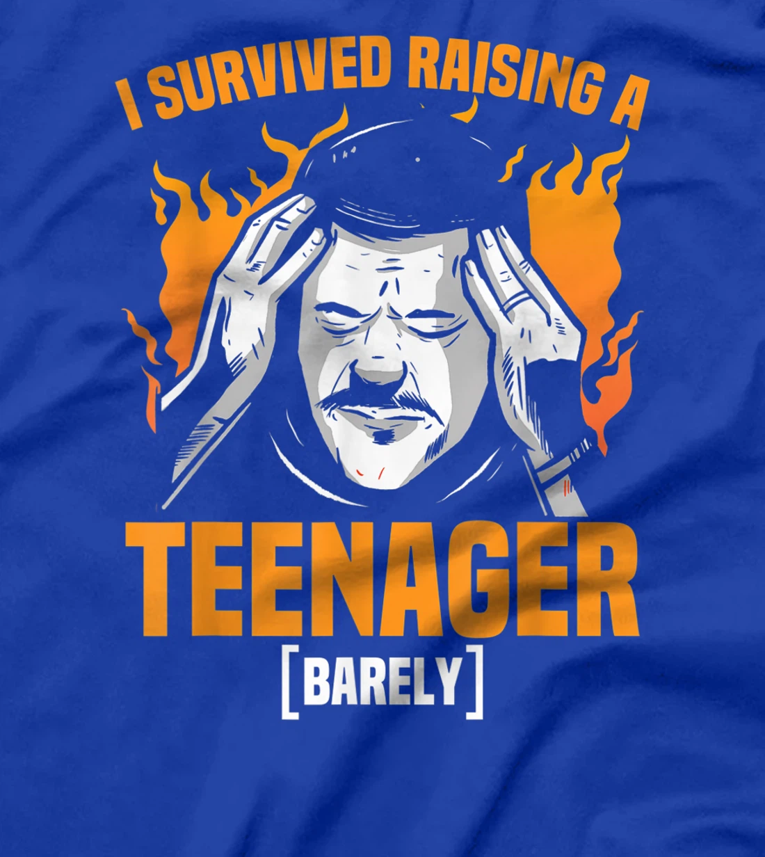 Funny Daddy Survived Raising A Teenager Daddy Life T-Shirt