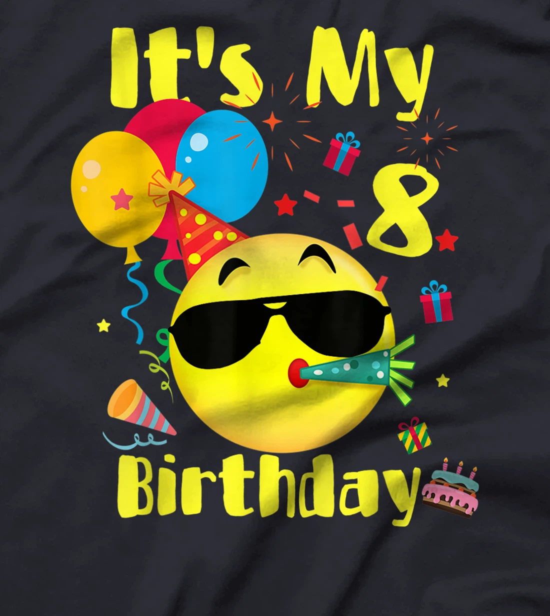 Birthday - It's My 8 Party Birthday T-Shirt
