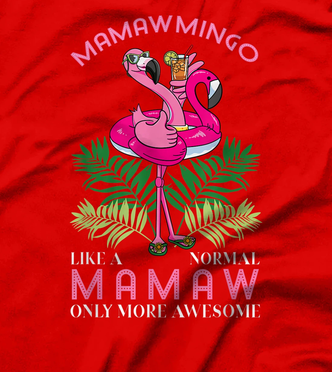 Mamawmingo Grandmother Flamingo Lover Gramma Grandma Granny T-Shirt