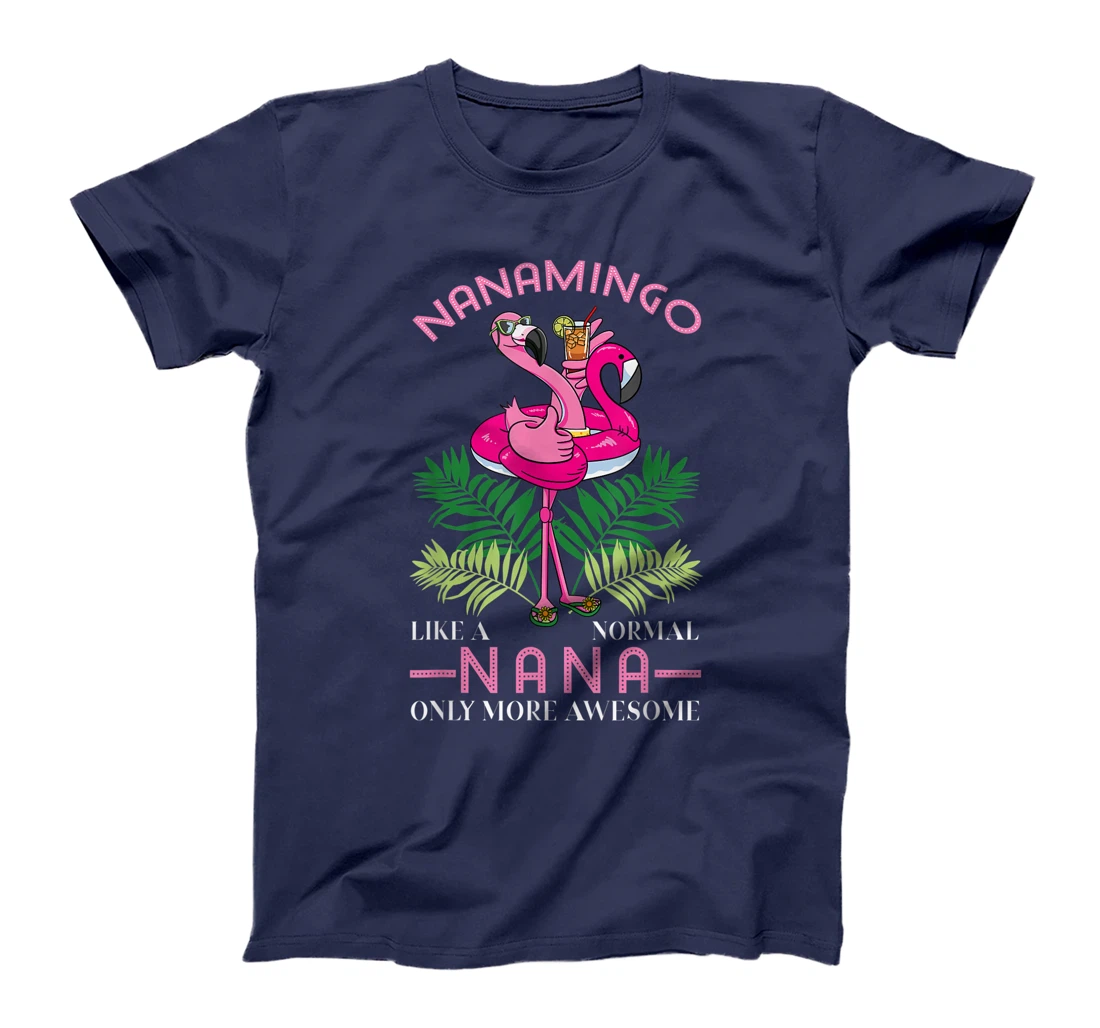 Nanamingo Grandmother Flamingo Lover Gramma Grandma Granny T-Shirt
