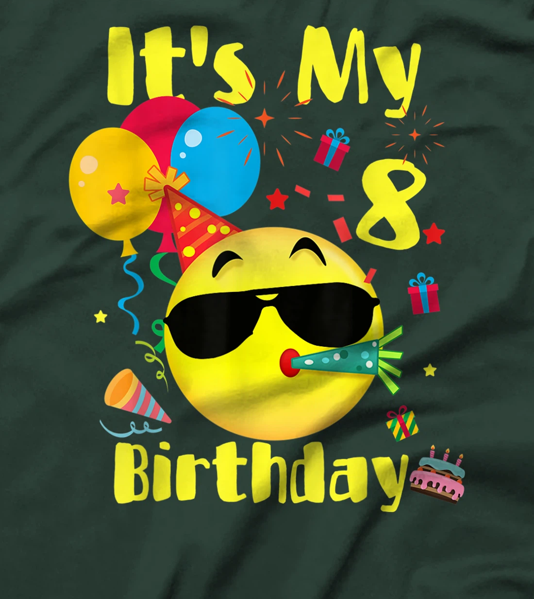 Birthday - It's My 8 Party Birthday T-Shirt