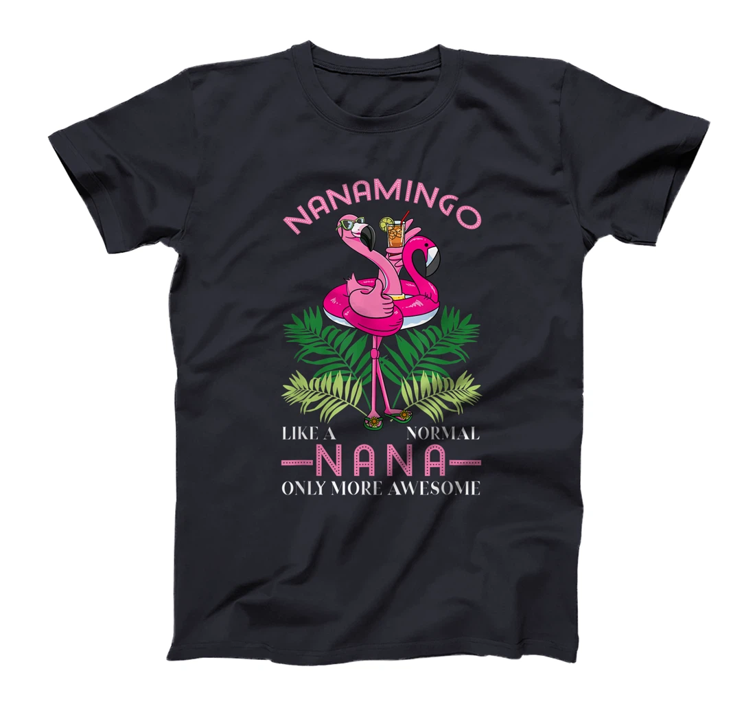 Nanamingo Grandmother Flamingo Lover Gramma Grandma Granny T-Shirt