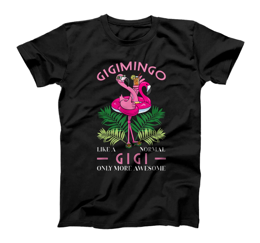 Gigimingo Grandmother Flamingo Lover Gramma Grandma Granny T-Shirt