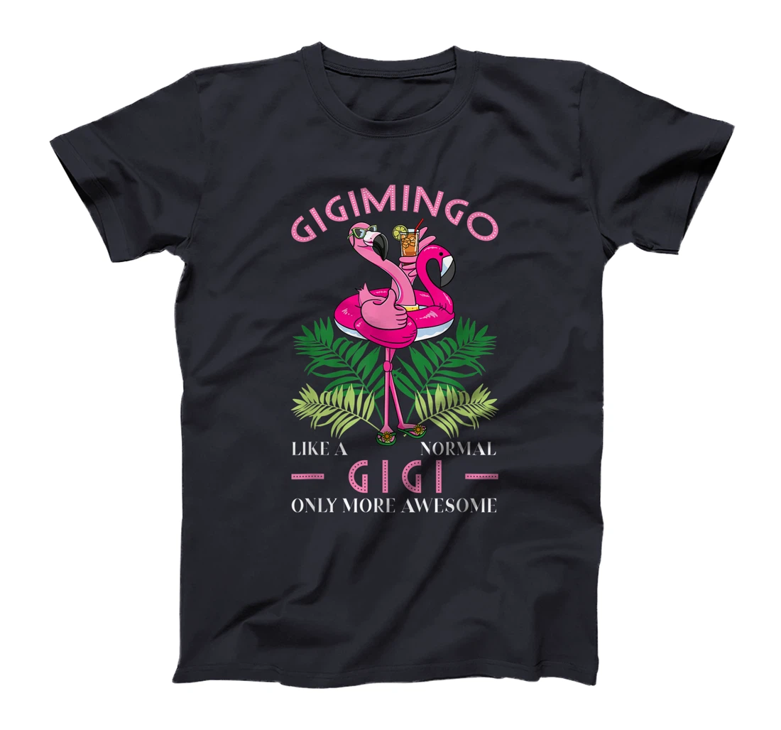 Gigimingo Grandmother Flamingo Lover Gramma Grandma Granny T-Shirt