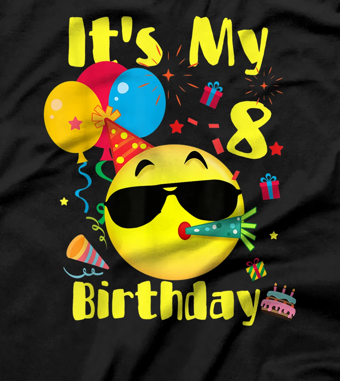 Birthday - It's My 8 Party Birthday T-Shirt