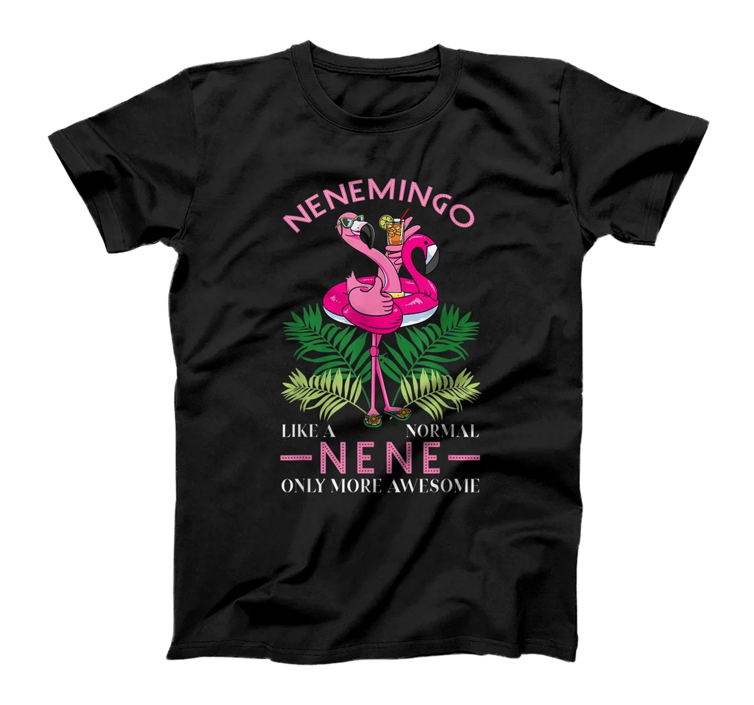 Nenemingo Grandmother Flamingo Lover Gramma Grandma Granny T-Shirt