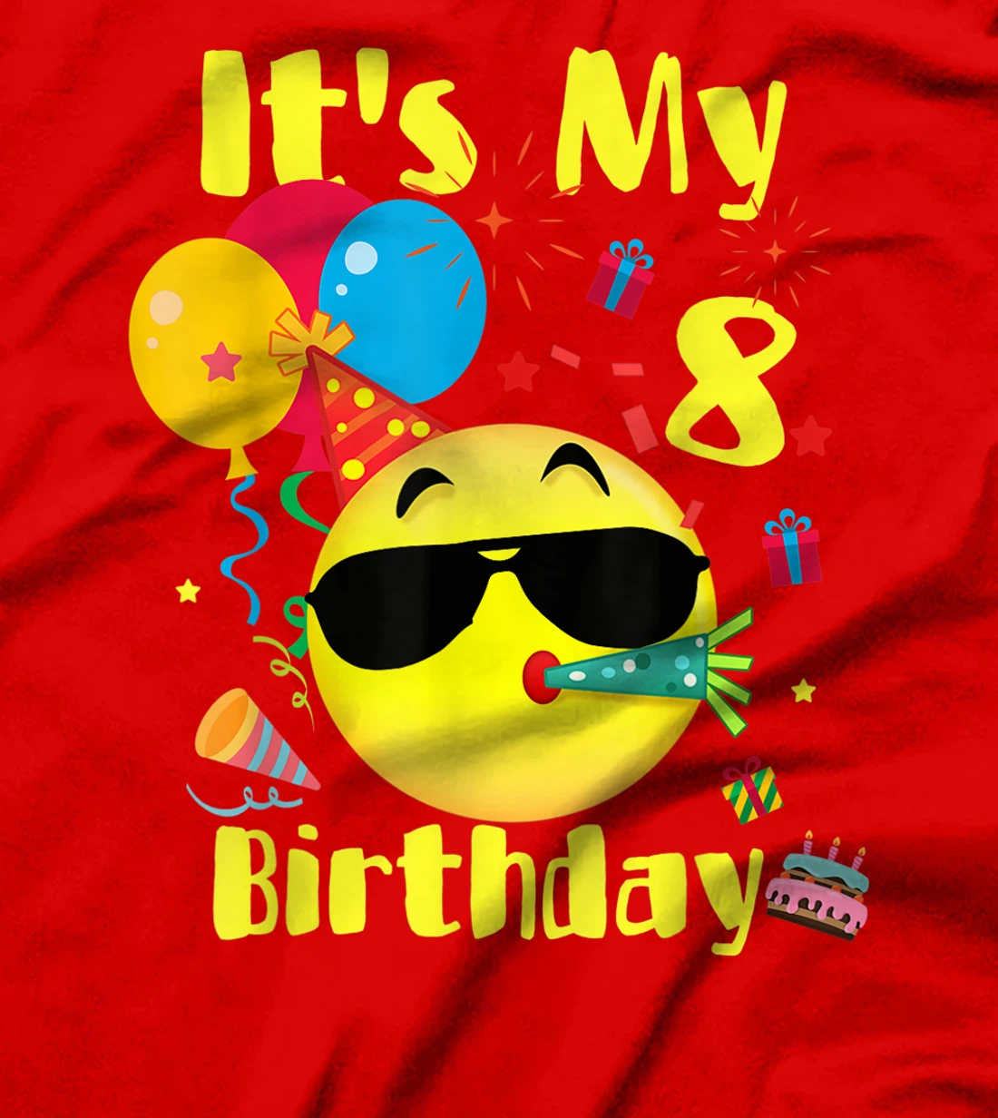 Birthday - It's My 8 Party Birthday T-Shirt