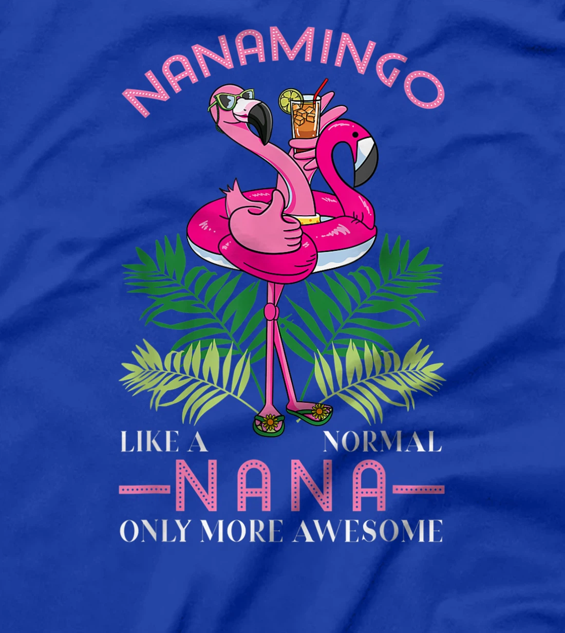Nanamingo Grandmother Flamingo Lover Gramma Grandma Granny T-Shirt