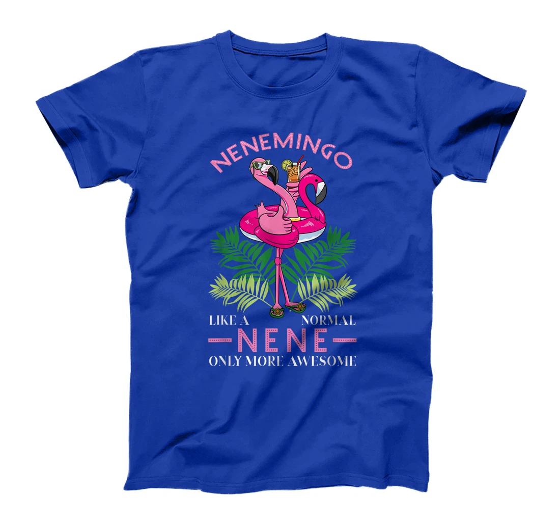 Nenemingo Grandmother Flamingo Lover Gramma Grandma Granny T-Shirt